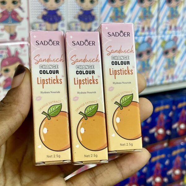 Color changing lip Balm ( Orange)